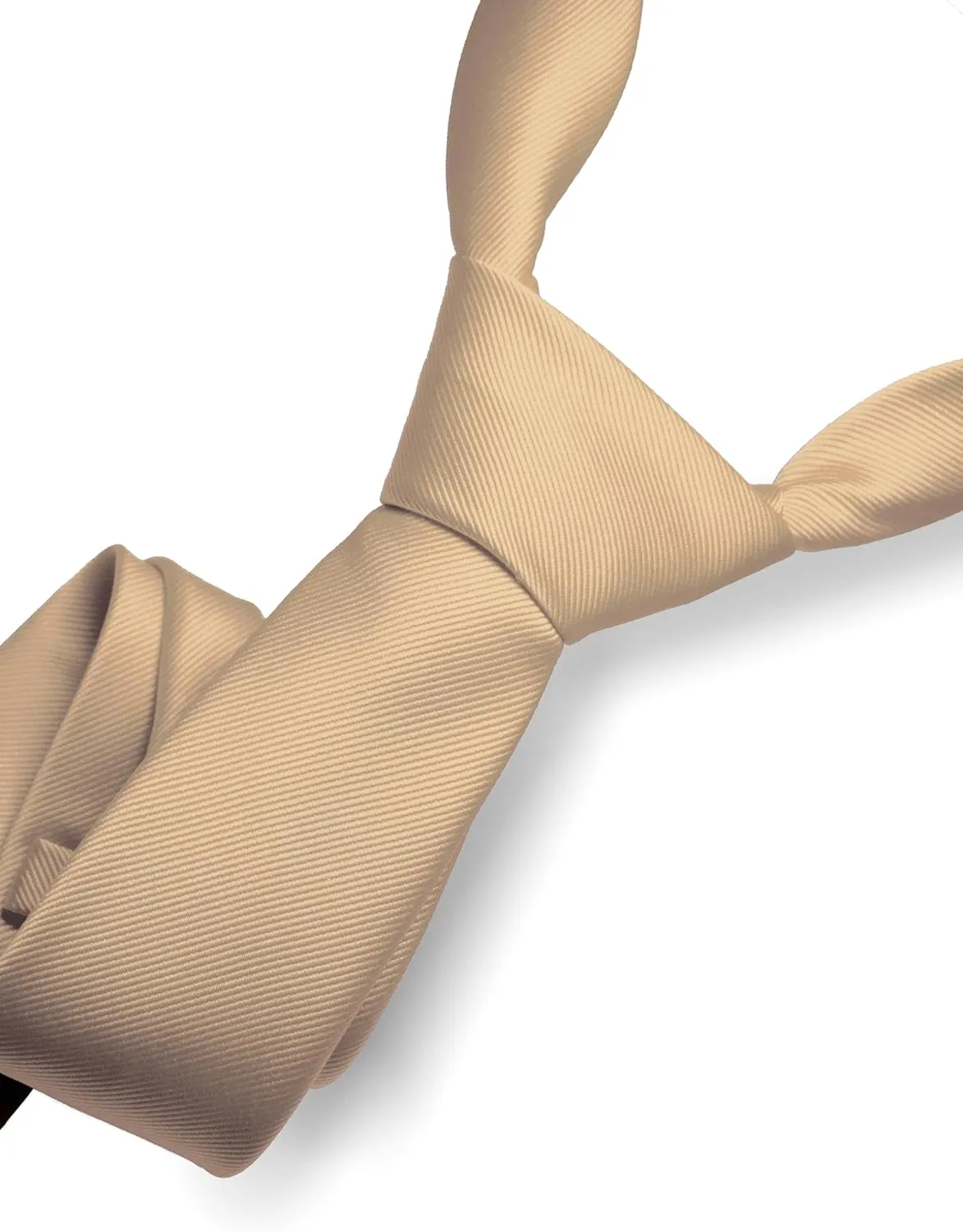 RBOCOTT Solid Color Tie Formal Necktie for Men