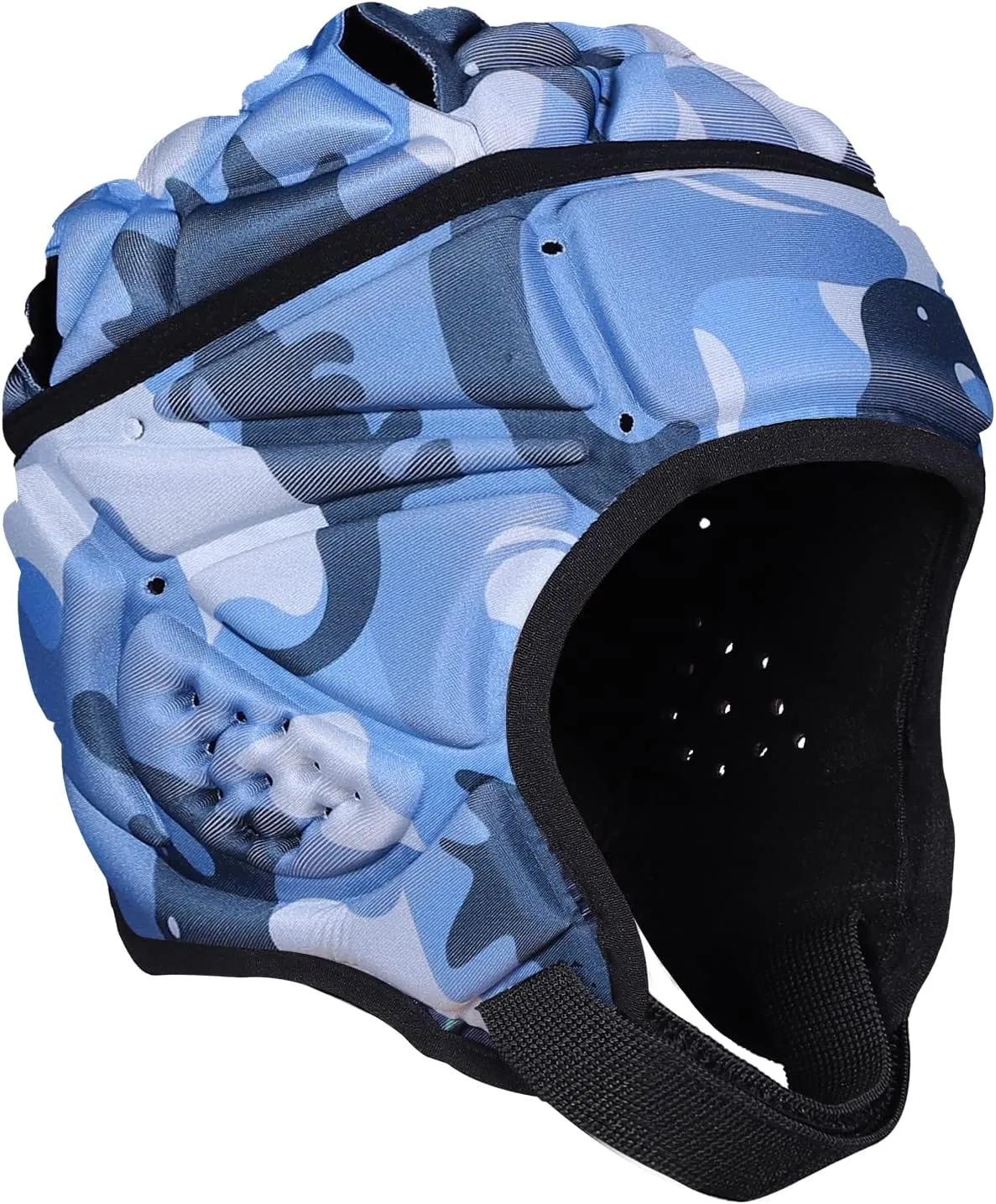 Rugby Helmet - Soft Padded Headgear 7v7 Flag Football Headguard Soccer Head Protection Protective Soft Helmet Football for Youth & Adult