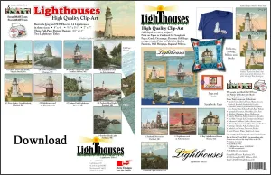 ScrapSMART - Lighthouses - Vintage Software Collection for Mac [Download]