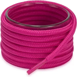 Shoemate Solid Color Round Shoe Laces for Sneakers, Boots and Athletic Shoes, Shoe Strings