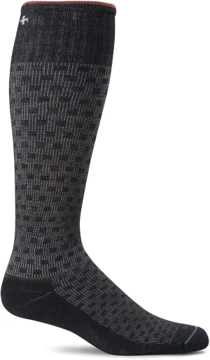 Sockwell Men's Shadow Box Moderate Graduated Compression Sock
