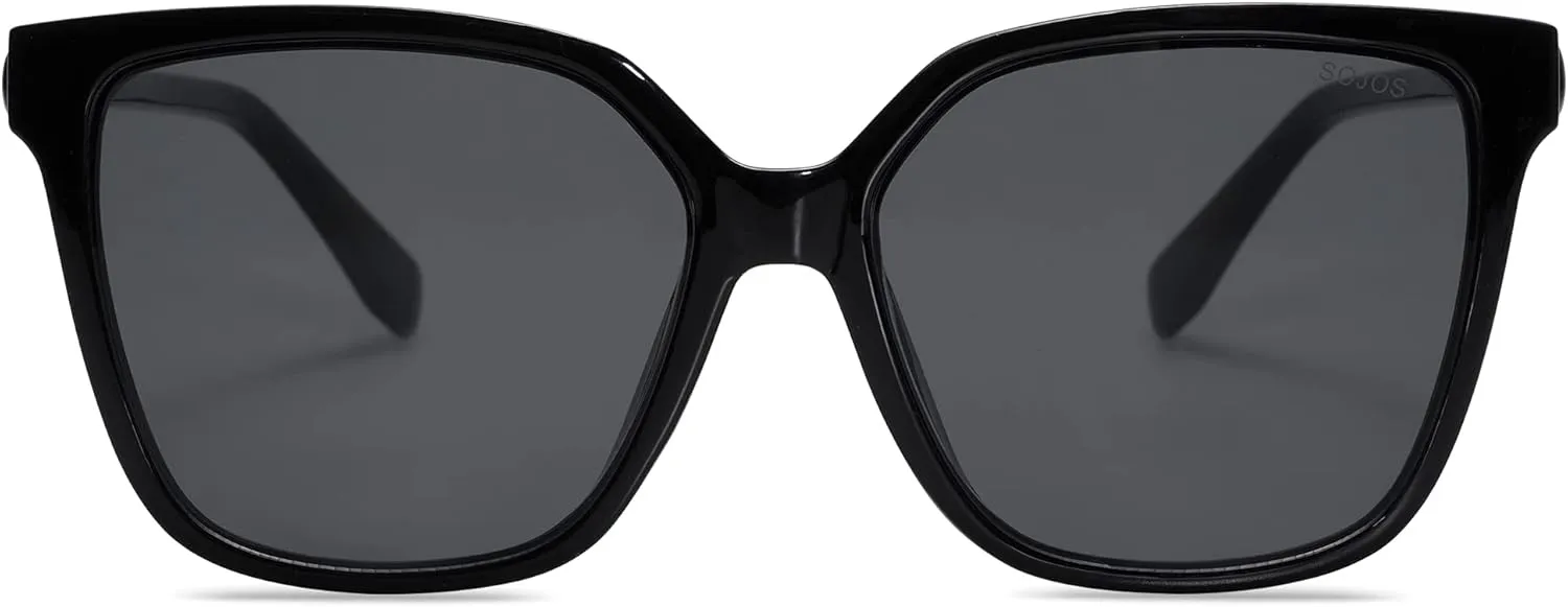 SOJOS Fashion Square Sunglasses for Women Trendy UV Protection Lens Womens Sunnies Sunglasses SJ2196