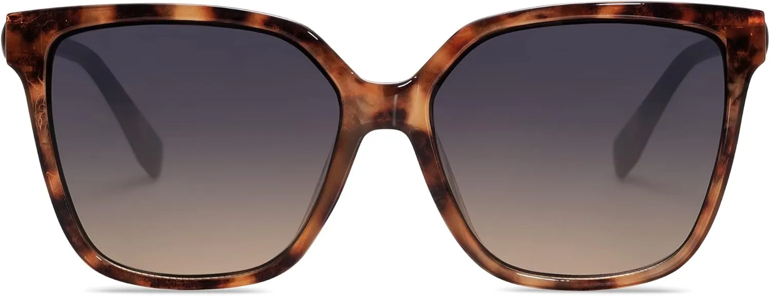 SOJOS Fashion Square Sunglasses for Women Trendy UV Protection Lens Womens Sunnies Sunglasses SJ2196