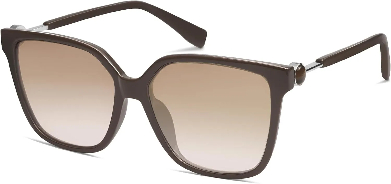 SOJOS Fashion Square Sunglasses for Women Trendy UV Protection Lens Womens Sunnies Sunglasses SJ2196
