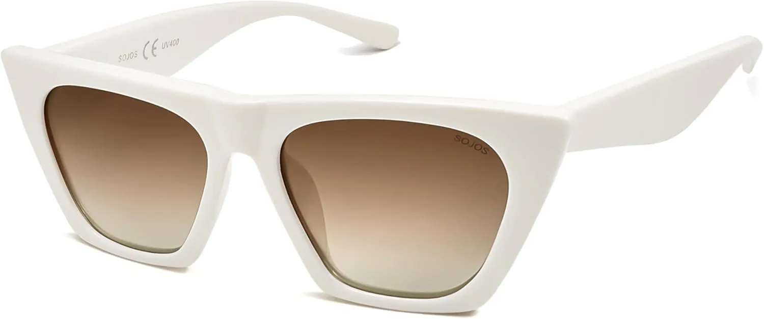 SOJOS Trendy Oversized Square Cateye Polarized Sunglasses Womens Big Frame Shades SJ2115
