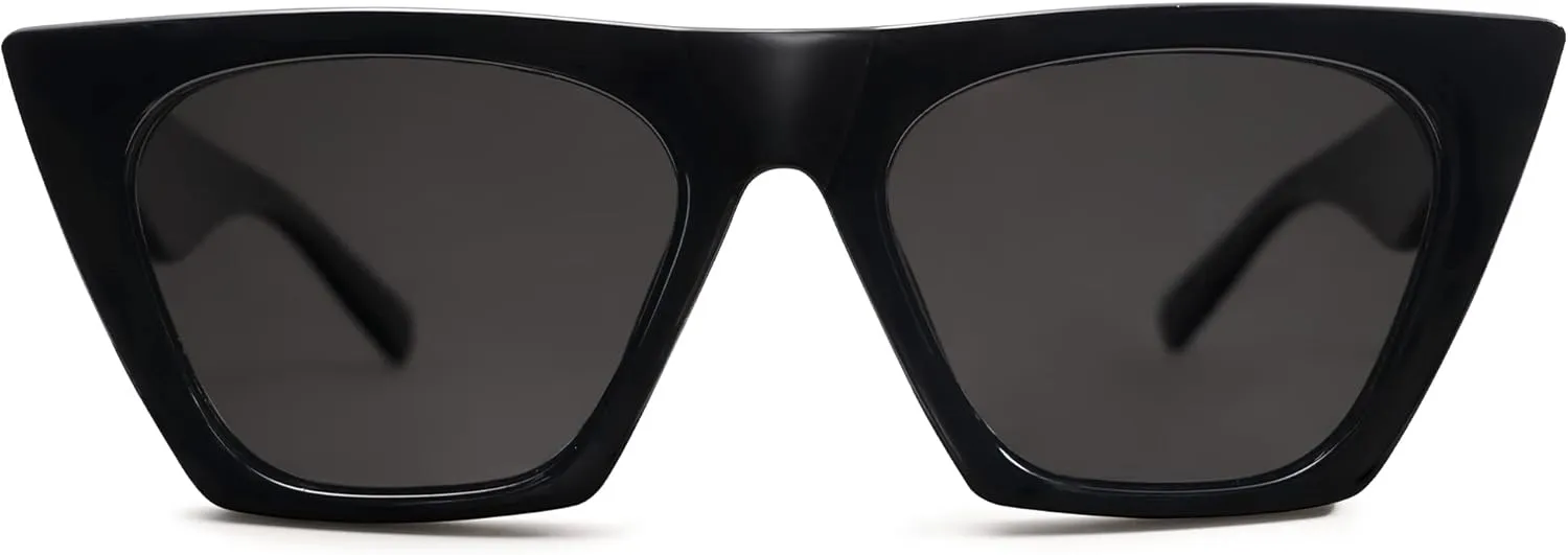 SOJOS Trendy Oversized Square Cateye Polarized Sunglasses Womens Big Frame Shades SJ2115