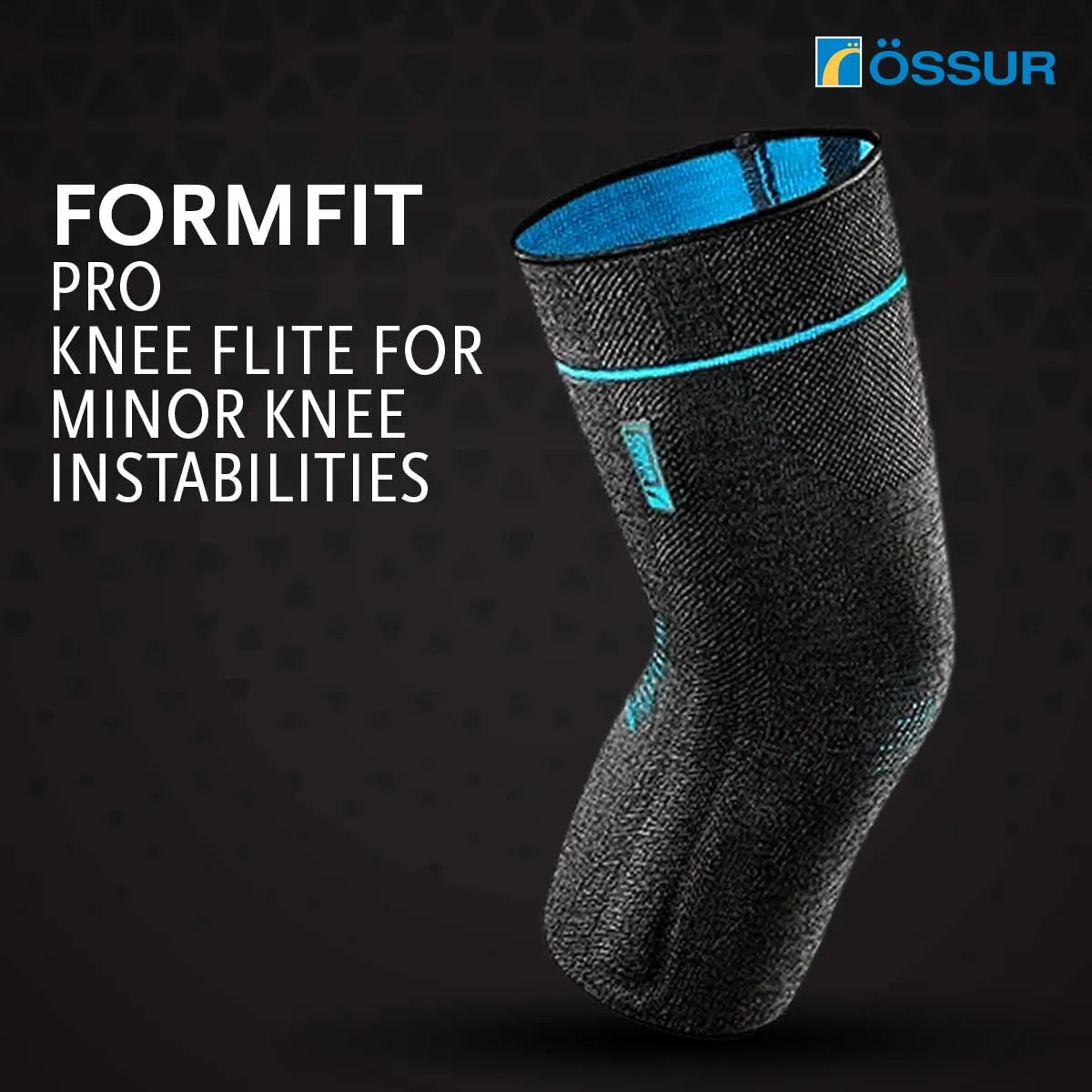 ssur Formfit Pro Knee FLITE Support - Lightweight Compression Brace for Knee Pain Relief, Left/Right Leg - Orthopedic Solution for Active Lifestyle, Arthritis, and Injury Recovery - Medium