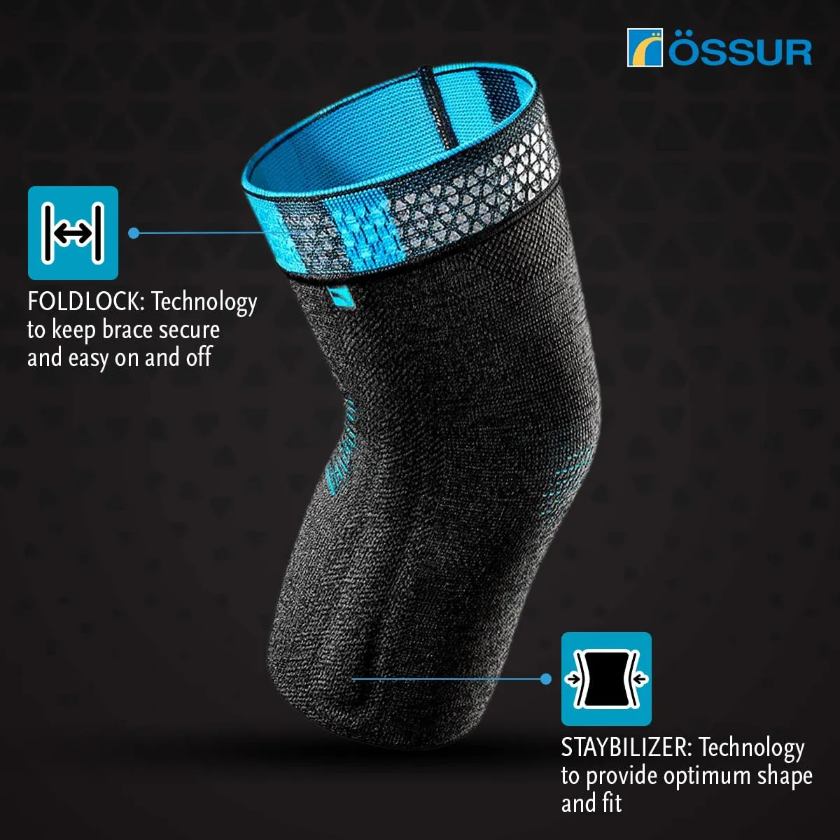 ssur Formfit Pro Knee FLITE Support - Lightweight Compression Brace for Knee Pain Relief, Left/Right Leg - Orthopedic Solution for Active Lifestyle, Arthritis, and Injury Recovery - Medium