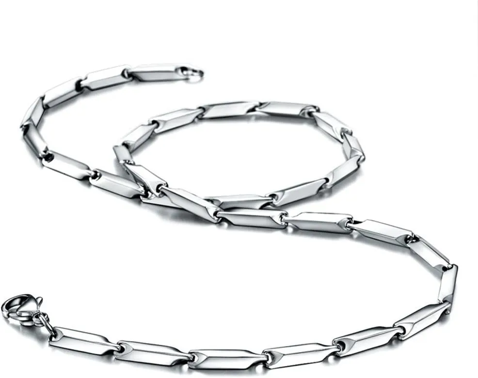 Stainless Steel Ingot Chain Necklace for Man | Chains for Men | Men Jewelry | Stainless Steel Necklace for Men | Men Necklace | Chains for Boys | Men Fashion | Necklaces for Men