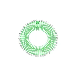 Suoirblss Hairband, 10PCS Stretch Flexible Hair Combs, Tooth Headband Hoop Stretchy Circle Comb Design, Green Plastic, Women's, One Size Fits Most