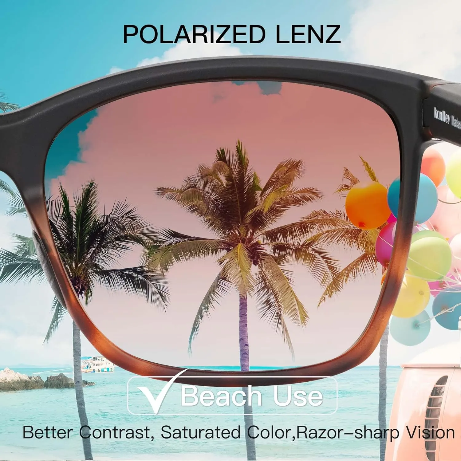 Vintage Sunglasses for Men & Women, Retro Eyewear with Non-slip Flexible Frame, Polarized/Non-Polarized Lens UV Protection
