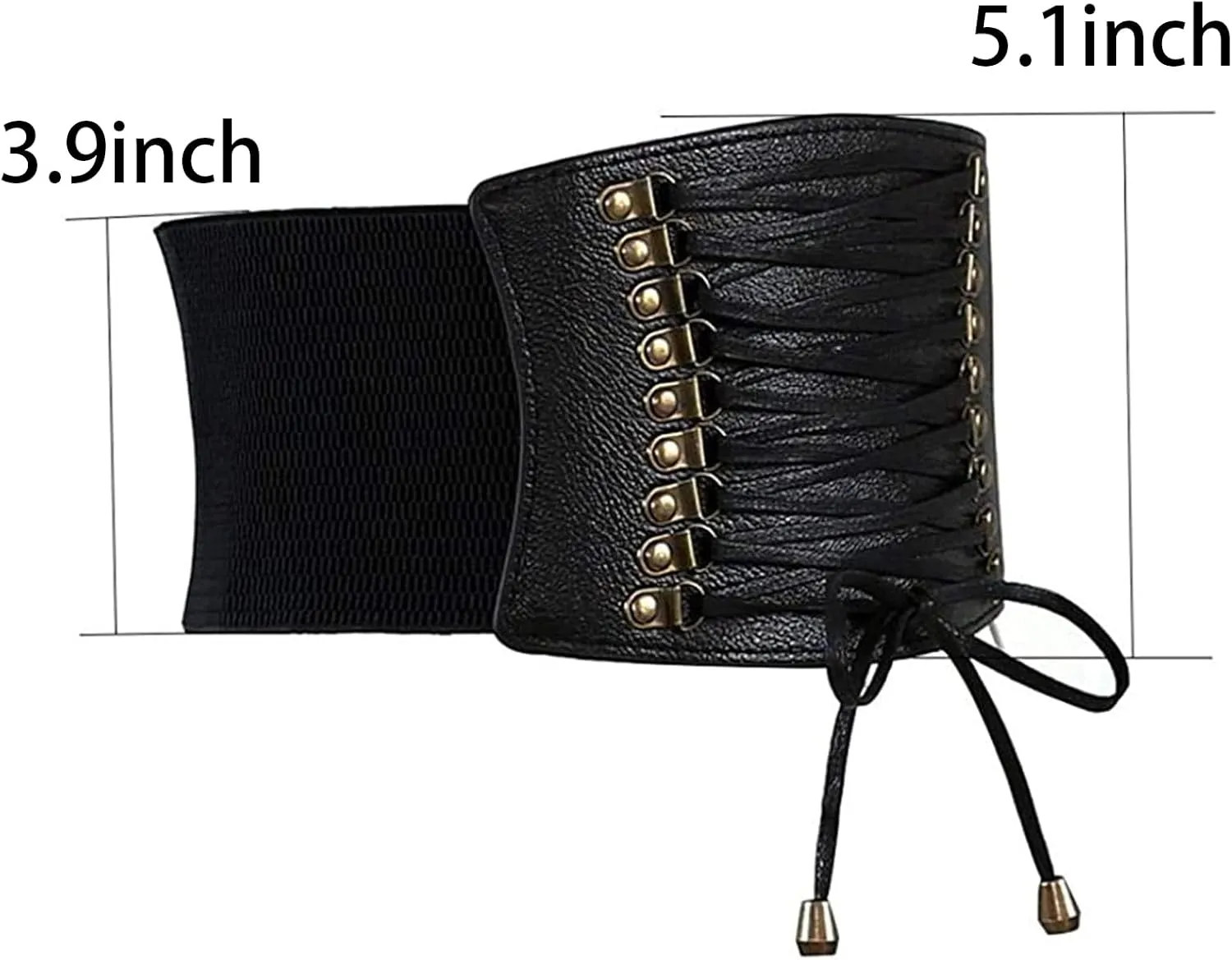 VOCHIC Womens PU Leather Belt High Waist Cincher Belt Corsets for Waist Training Wide Belt