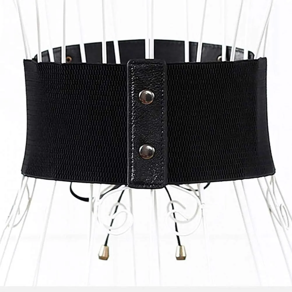 VOCHIC Womens PU Leather Belt High Waist Cincher Belt Corsets for Waist Training Wide Belt