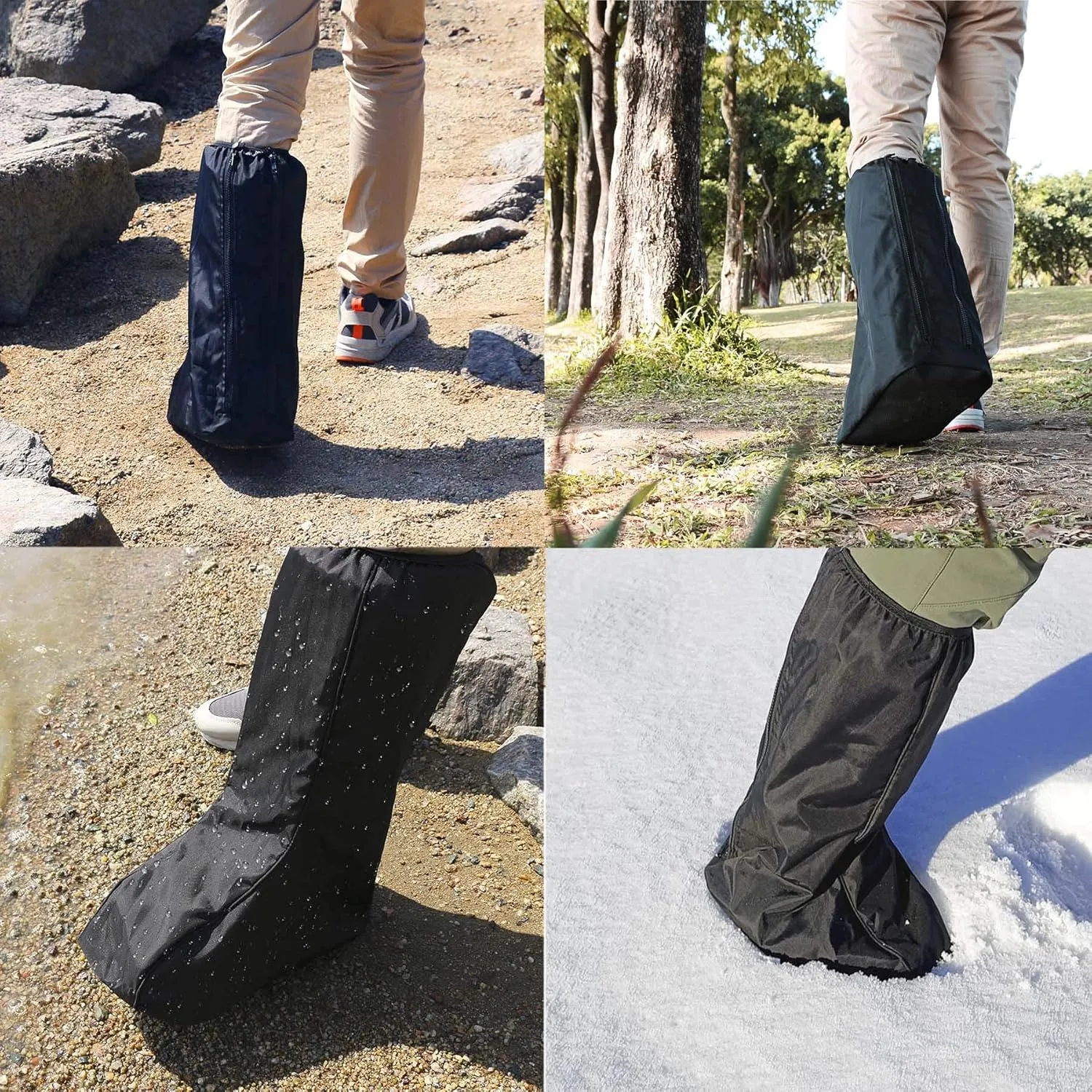 Walking Boot Cover Medical Cast Fracture Orthopedic Brace Leg Foot Support with Sole High Tall Black XL