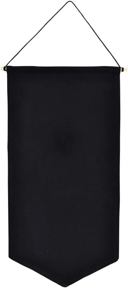 Wall Hanging Brooch Jewelry Storage Case Canvas Display Stand Enamel Pin Display Banner Holder Earrings Necklace Glitter Pin Collection Organizer (Black)