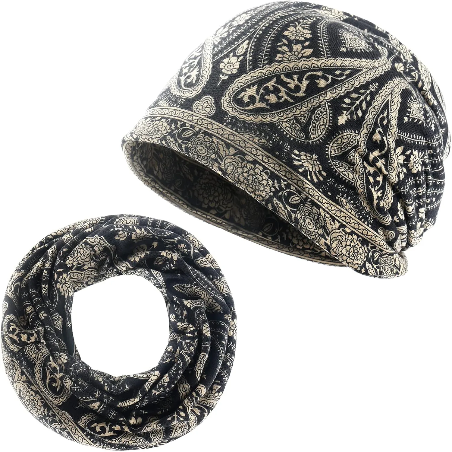 Women's Baggy Casual Chemo Beanie Hats Headwear Caps