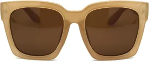 Womens Boyfriend Style XXL Oversize Horned Rim Thick Plastic Sunglasses