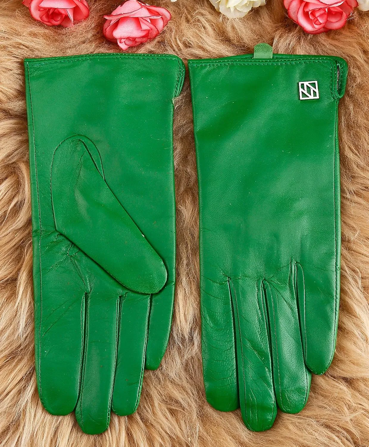 Women's Italian Leather Gloves Lambskin Winter Comfort Gloves (Touchscreen or Non-Touchscreen)