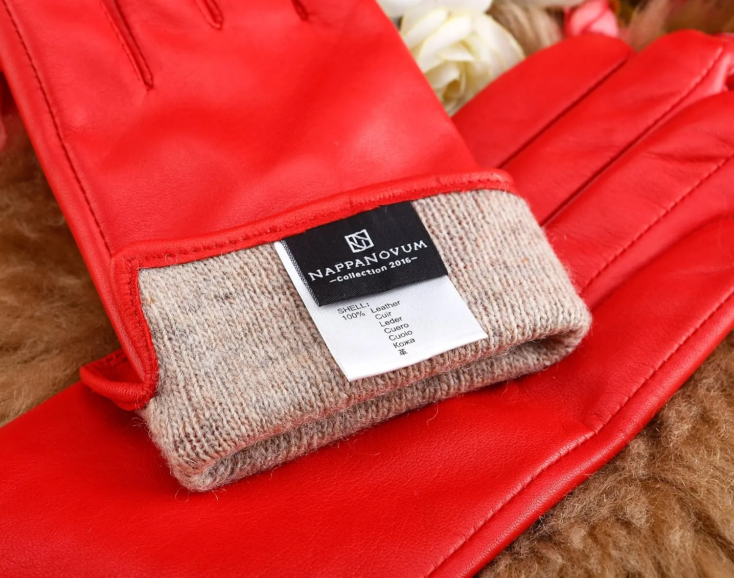 Women's Italian Leather Gloves Lambskin Winter Comfort Gloves (Touchscreen or Non-Touchscreen)