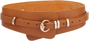 Womens Obi Belt Vintage Leather   Genuine Leather Elastic Waist Belt Fashion Wide Belts