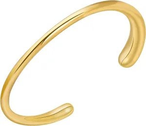 Yowivon Gold Bangles for Women, Adjustable Open Cuff Bracelets Statement Minimalist Chunky Bracelet Fashion Jewelry Accessories Gifts