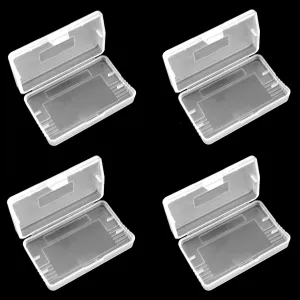 ZZHXSM 4PCS Clear Dustproof Game Cartridge Case 2.6x1.6x0.5 Inch Plastic Storage Case Used to Store Screws Hair Clips Necklaces Earrings Keychains Storage Boxes Small Parts Protective Case